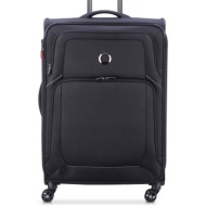 delsey unisex βαλίτσα trolley medium soft expandable με λογότυπο στο χερούλι `optimax` 70,5 x 46 x 3
