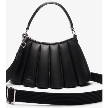 lacoste γυναικεία δερμάτινη τσάντα χειρός `small runway