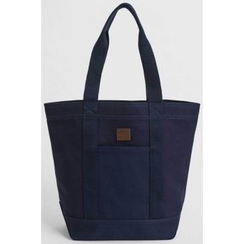 gant ανδρική τσάντα tote με δερμάτινο logo patch - 9970109