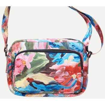 stine goya γυναικεία τσάντα crossbody με floral print 