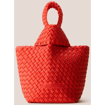naghedi γυναικείο mini bag με πλεκτό σχέδιο `kyoto` 