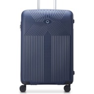 delsey unisex βαλίτσα medium hard μονόχρωμη με γεωμετρικό σχέδιο `ordener` 66 x 43,5 x 25,5 cm - 384