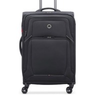 delsey unisex βαλίτσα large soft expandable μονόχρωμη με τσέπες εξωτερικά `optimax` 80,5 x 51 x 33,5