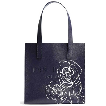 ted baker γυναικεία τσάντα ώμου με ανάγλυφο λογότυπο και