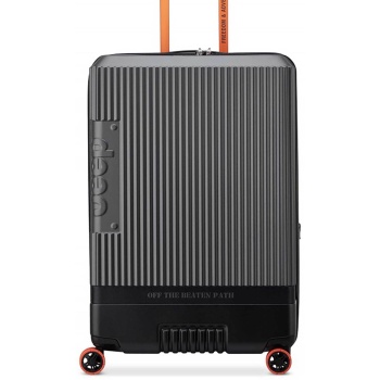 jeep unisex βαλίτσα 75.5 x 50 x 32 cm `antracite` 