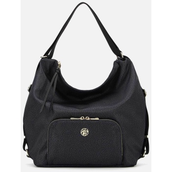 ynot? γυναικεία τσάντα ώμου/backpack με μεταλλικό λογότυπο