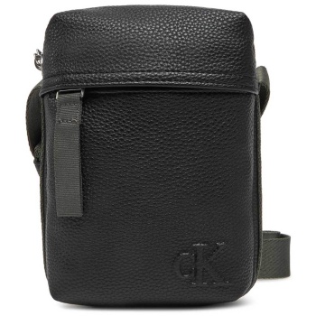 calvin klein ανδρικό τσαντάκι crossbody με ανάγλυφο