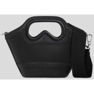 karl lagerfeld γυναικεία τσάντα χειρός `k/αviator tulip mini` - a2w30046 μαύρο