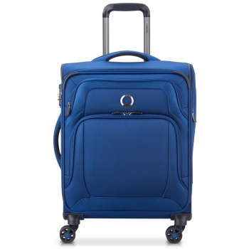 delsey βαλίτσα καμπίνας slim `optimax blue` 55 x 40.5 x