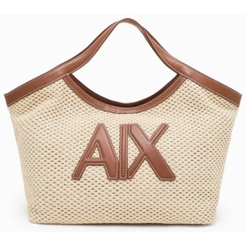armani exchange γυναικείο τσάντα χειρός με πλεκτό σχέδιο