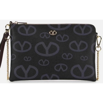 ynot? γυναικείο τσαντάκι clutch με all-over monogram