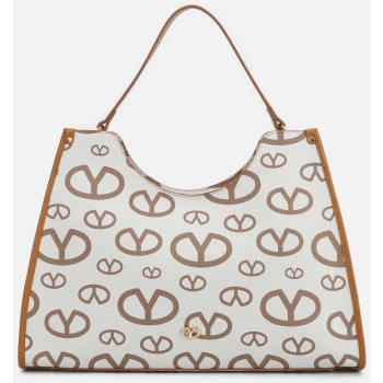 ynot? γυναικεία τσάντα tote με all-over monogram `matilda`