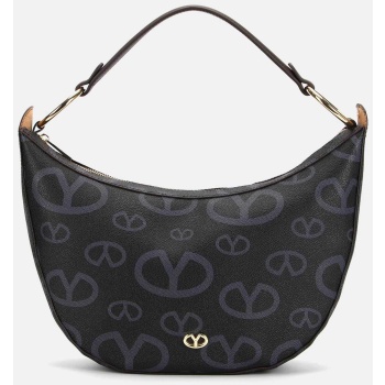 ynot? γυναικεία τσάντα ώμου με all-over monogram `matilda`