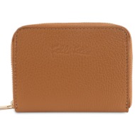 folli follie γυναικείο μικρό πορτοφόλι με φερμουάρ και ανάγλυφο λογότυπο `mini discoveries` - wa22l0