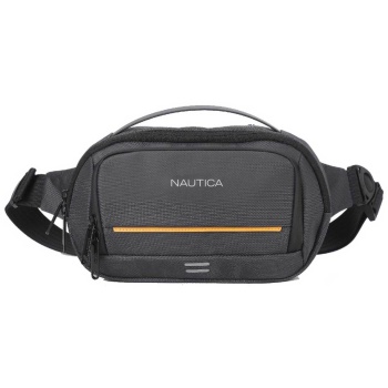 nautica ανδρικό τσαντάκι μέσης/crossbody `2732` ανθρακί 