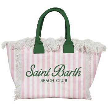 mc2 saint barth γυναικεία τσάντα χειρός με κρόσια `vanity