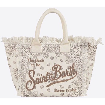 mc2 saint barth γυναικεία τσάντα χειρός με κρόσια `bandanna