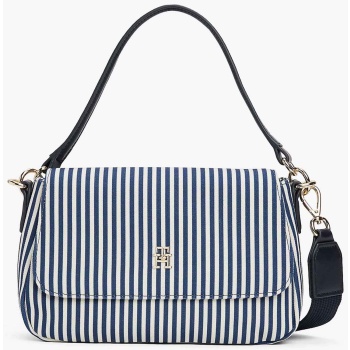 tommy hilfiger γυναικεία τσάντα ώμου/crossbody με ριγέ