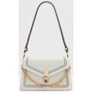 aldo γυναικεία τσάντα χειρός/crossbody με λαβή και αφαιρούμενο λουράκι `amdouna` - amdouna λευκό