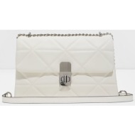 aldo γυναικεία τσαντά ώμου με καπιτονέ σχέδιο `cordida` - goma εκρού