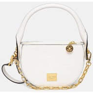 aldo γυναικεία τσάντα ώμου με αλυσίδα `quinnie` - quinnie λευκό