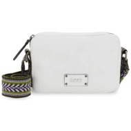 gabs γυναικεία δερμάτινη τσάντα ώμου/crossbody `naia` (m) - g011410t2x2801 λευκό