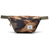 herschel unisex τσαντάκι μέσης μονόχρωμο με contrast logo patch `classic™` 1 l - 66uacl01672 χακί