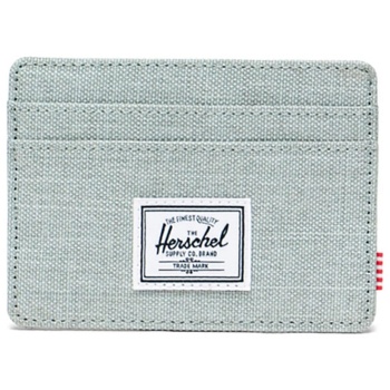 herschel unisex θήκη για κάρτες μονόχρωμη με contrast logo