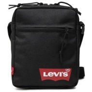 levi`s® ανδρικό mini τσαντάκι crossbody με logo print - 380050125 μαύρο