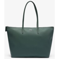 lacoste γυναικεία τσάντα tote με ανάγλυφο λογότυπο `large concept l.12.12` - nf1888pk κυπαρισσί