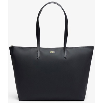 lacoste γυναικεία τσάντα tote με ανάγλυφο λογότυπο `large