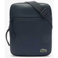 lacoste ανδρικό τσαντάκι crossbody με λογότυπο `lcst petit pique crossover medium` - nh3308lv μπλε σ
