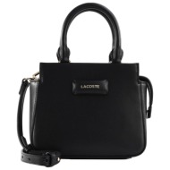 lacoste γυναικεία τσάντα χειρός με χρυσές λεπτομέρειες - nf5155au μαύρο