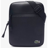 lacoste ανδρικό τσαντάκι crossbody με λογότυπο `lcst petit pique crossover medium` - nh3308lv μαύρο