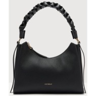 coccinelle γυναικεία δερμάτινη τσάντα ώμου `boheme small` - e1m50-130301 μαύρο