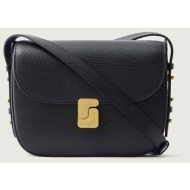 soeur γυναικεία δερμάτινη τσάντα ώμου/crossbody `bellissima mini` - sem0431bellimin μαύρο