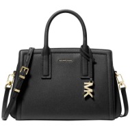 michael kors γυναικεία τσάντα χειρός με μεταλλικό λογότυπο `laila` - 30s5g9is1l μαύρο