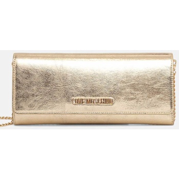 love moschino γυναικείo mini bag με μεταλλικό λογότυπο 