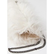pia rossini γυναικείο τσαντάκι ώμου με αλυσίδα - tia01205 εκρού