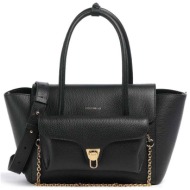 coccinelle γυναικεία τσάντα ώμου `beat` - e1t8a-180201 μαύρο