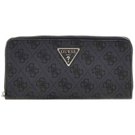 guess γυναικείo πορτοφόλι με all-over logo print `laurel ii` - swsg7459140 ανθρακί