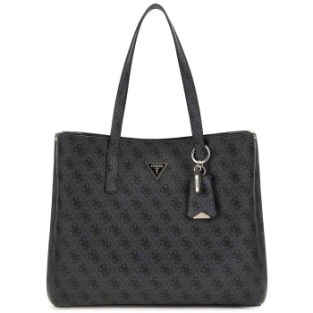 guess γυναικεία τσάντα tote με all-over logo print