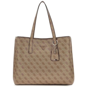 guess γυναικεία τσάντα tote με all-over logo print