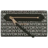 dkny γυναικείο τσαντάκι crossbody με all-over λογότυπο `bryant` - r52e5k47 μαύρο