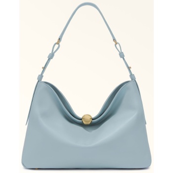 furla γυναικεία δερμάτινη τσάντα ώμου `sfera soft l` 
