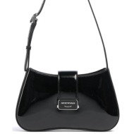 emporio armani γυναικεία τσάντα ώμου με λογότυπο - ew001778af17287 μαύρο