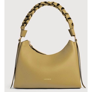 coccinelle γυναικεία δερμάτινη τσάντα ώμου `boheme small` 