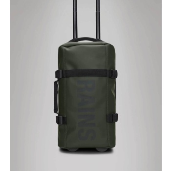 rains unisex αδιάβροχη βαλίτσα - r141/13460 λαδί