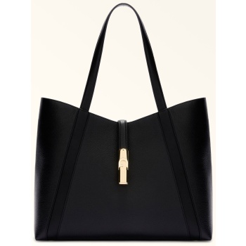 furla γυναικεία δερμάτινη τσάντα ώμου `goccia tote l` 