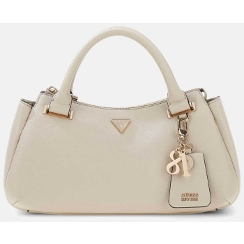 guess γυναικεία τσάντα χειρός με μεταλλικό λογότυπο `evie